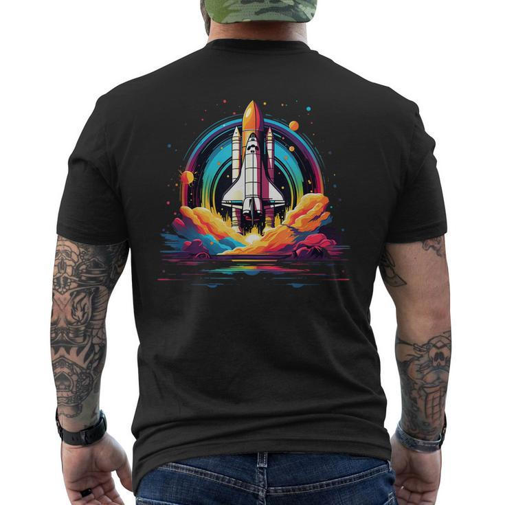Space Shuttle Science Astronomy Men's T-shirt Back Print