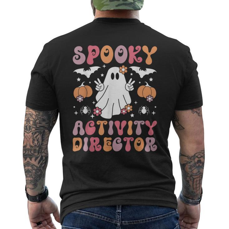 Spooky Activity Director Halloween Activity Coordinator Men's T-shirt Back Print