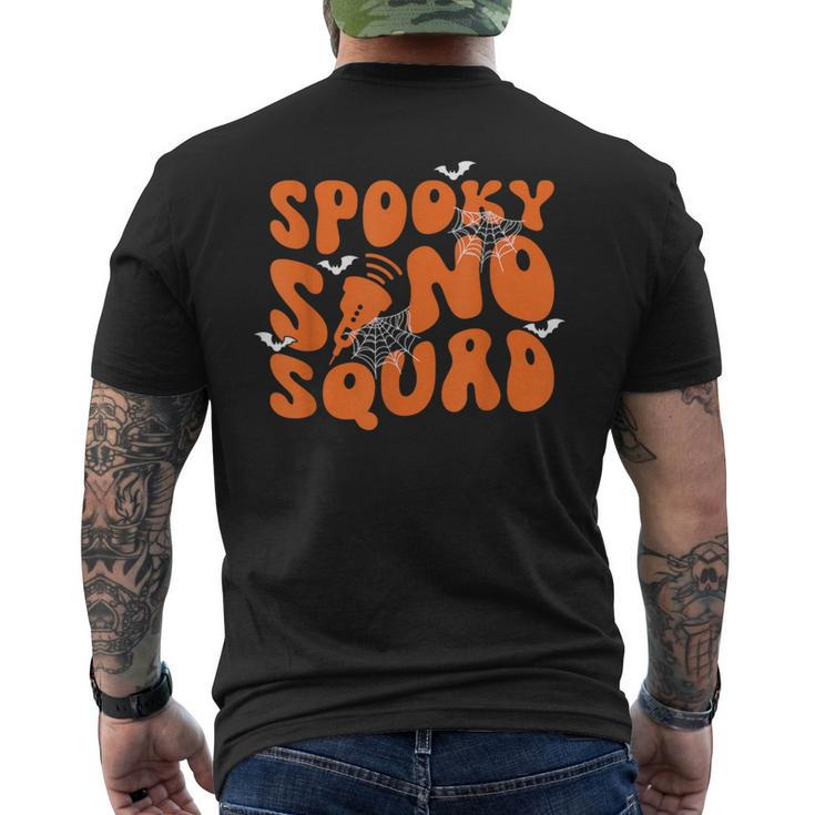 Spooky Sonographer Halloween Ultrasound Tech And Sono Squad Men's T-shirt Back Print