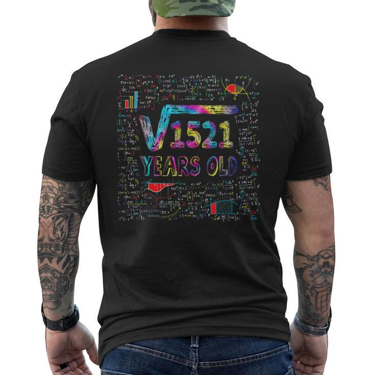 Square Root Of 1521 39Th Birthday 39 Years Old Bday Tie Dye Mens Back Print T-shirt