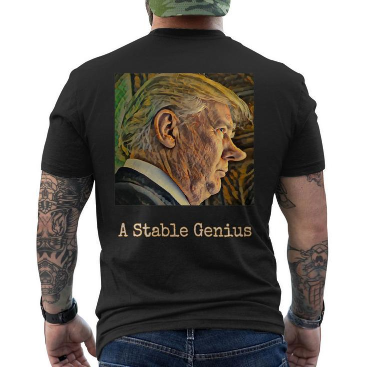 A Stable Genius Men's T-shirt Back Print