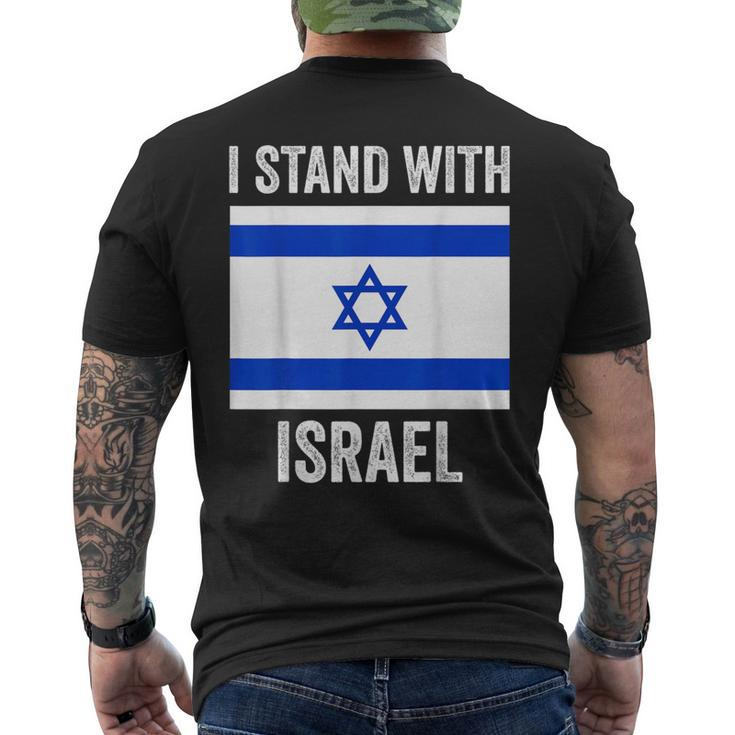 I Stand With Israel Free Israel Men's T-shirt Back Print