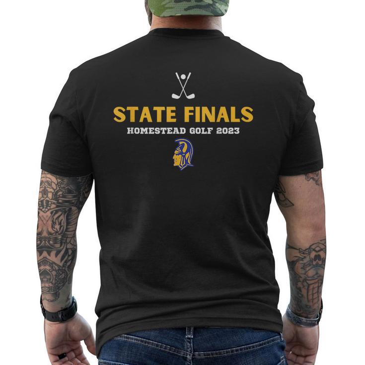 State Finals Homestead Golf 2023  Mens Back Print T-shirt