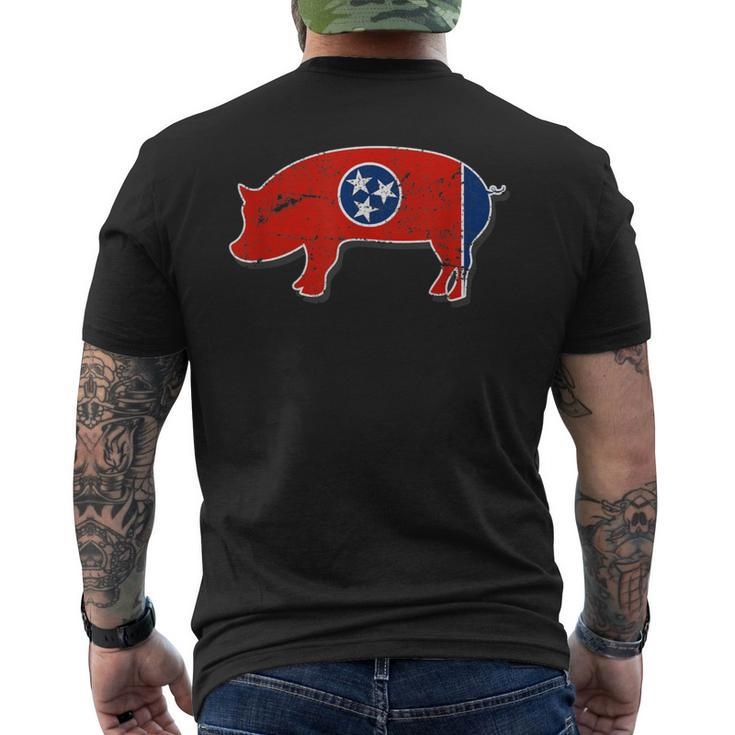 State Of Tennessee Barbecue Pig Hog Bbq Competition Men's T-shirt Back Print