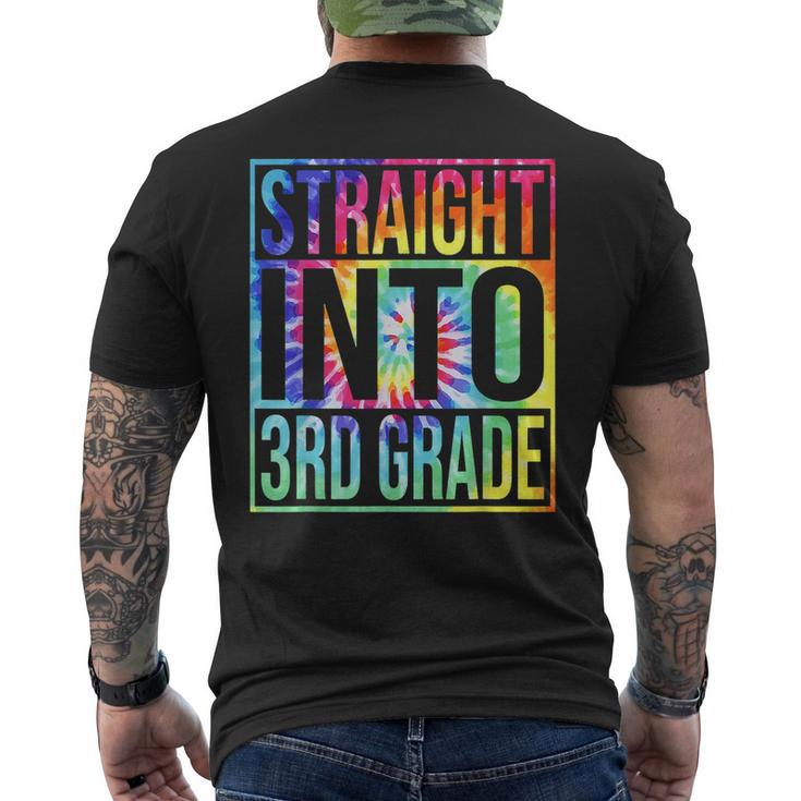 Straight Into 3Rd Grade First Day Of School Back To School  Mens Back Print T-shirt