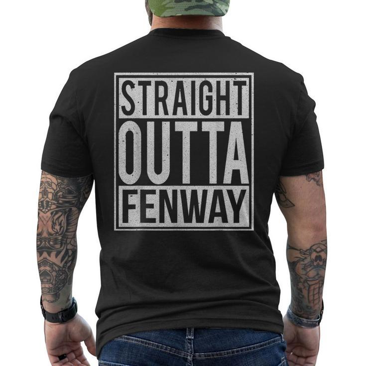 Straight Outta Fenway I Usa Travler Idea Men's T-shirt Back Print