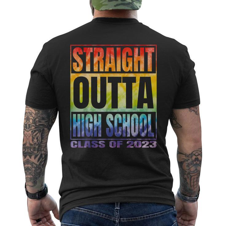 Straight Outta High School Class Of 2023 Gifts Graduation  Mens Back Print T-shirt