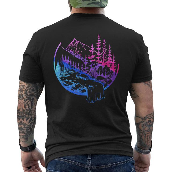 Subtle Bisexual Landscape Bisexuality Bi Ally Lgbt Pride Pride Month Funny Designs Funny Gifts Mens Back Print T-shirt