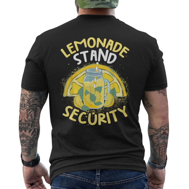 Summer Fun Lemonade Stand Security Boss Lemonade Crew  Mens Back Print T-shirt