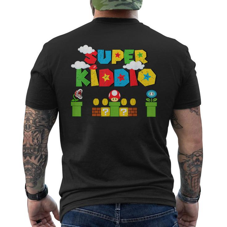 Super Kid Gamer Super Kiddio Kid Retro Vintage Men's T-shirt Back Print