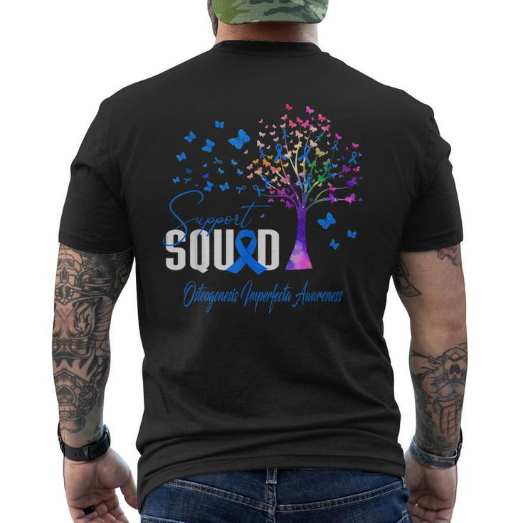 Support Squad For Osteogenesis Imperfecta Awareness Men's Back Print T-shirt