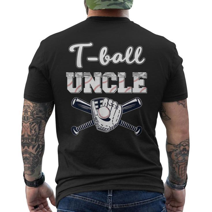 T-Ball  Ball Uncle Baseball Dad Game Day Fathers Day  Mens Back Print T-shirt