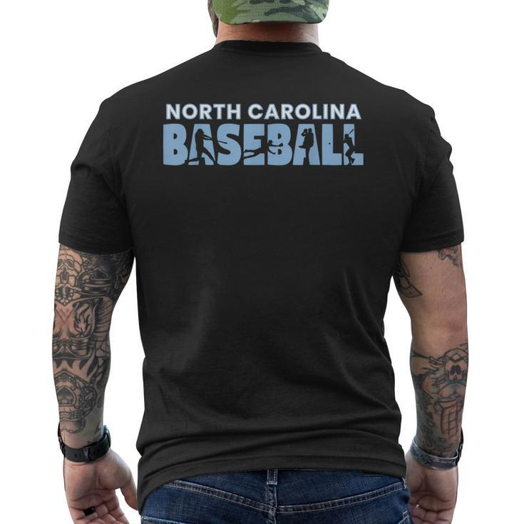 The Tarheel State Souvenir Sport Dad North Carolina Baseball Men's Back Print T-shirt
