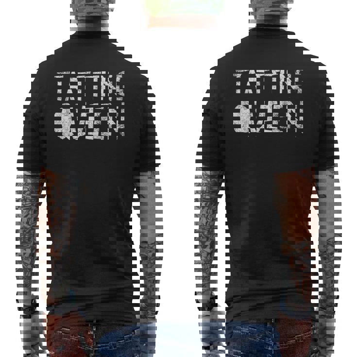 Tatting Queen - Funny Sewing Quote Love To Sew Saying   Mens Back Print T-shirt