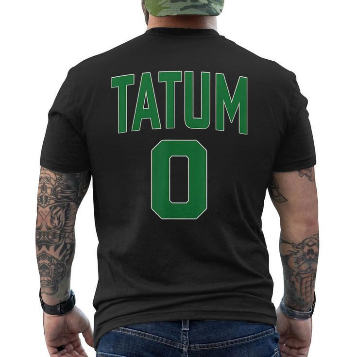 Tatum Who Wears Number 0 Green Is Incredibly Brilliant  Mens Back Print T-shirt