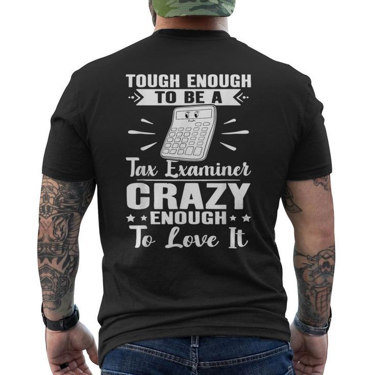 Tax Examiner Tough Enough Men's T-shirt Back Print