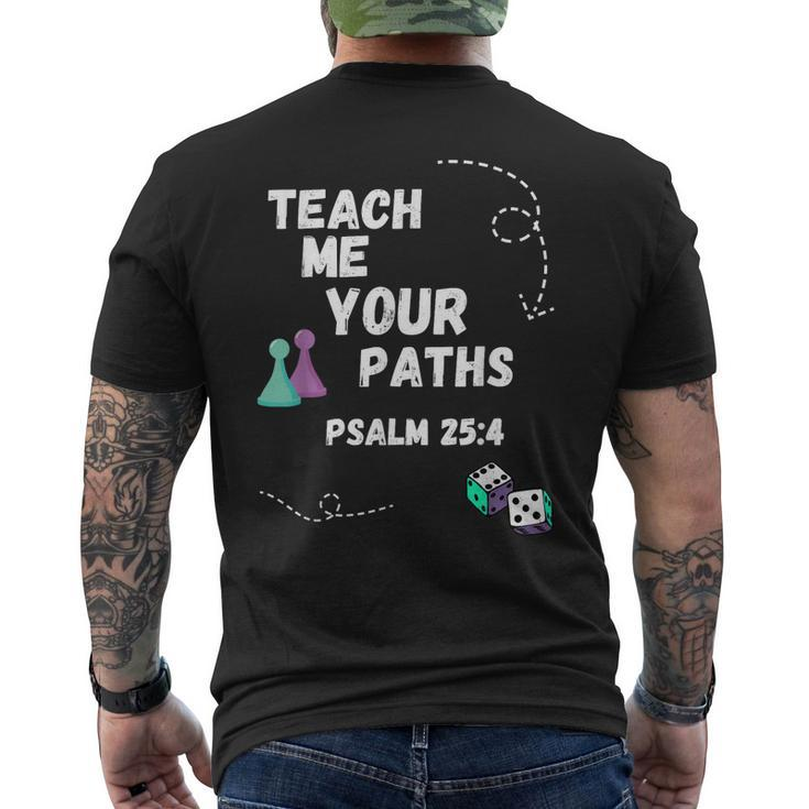 Teach Me Your Paths Vbs Mens Back Print T-shirt