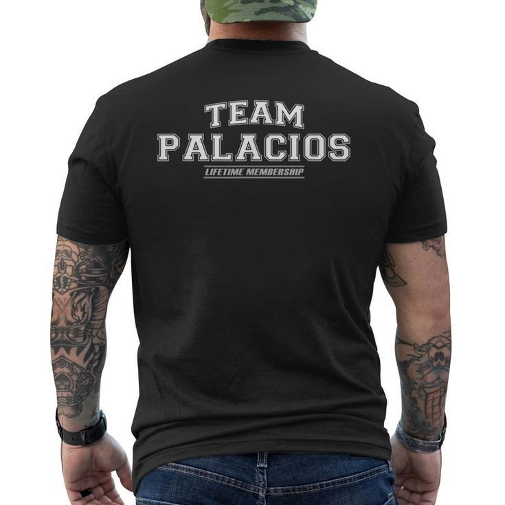 Team Palacios Proud Family Surname Last Name Men's T-shirt Back Print