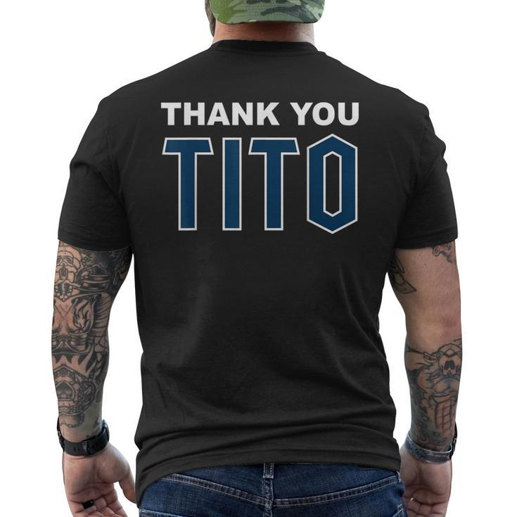 Thank You Tito Men's T-shirt Back Print