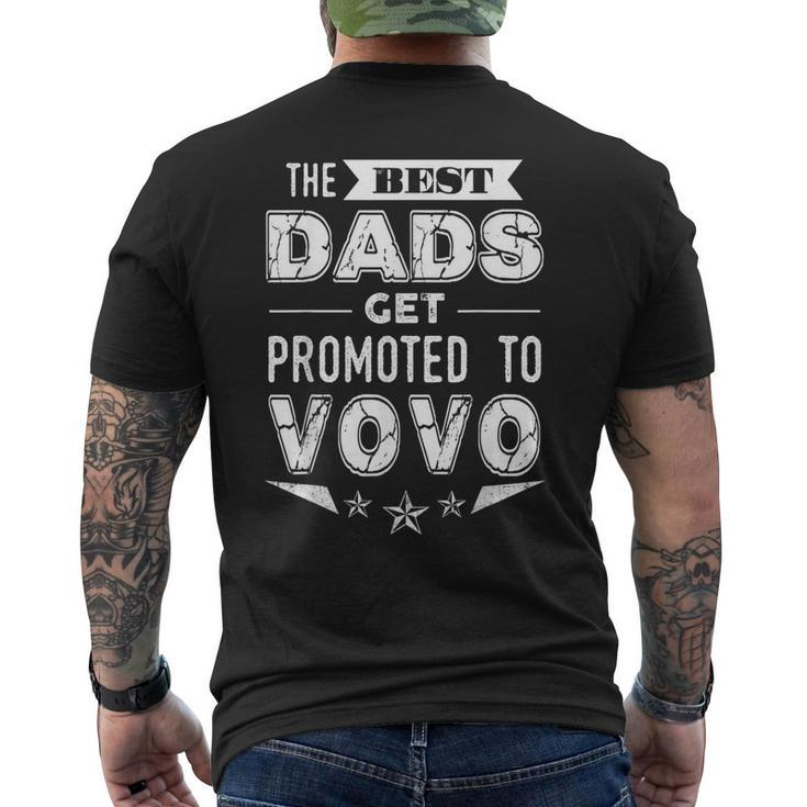 The Best Dads Get Promoted To Vovo Portuguese Grandpa  Gift For Mens Men's Crewneck Short Sleeve Back Print T-shirt