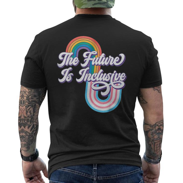 The Future Inclusive Lgbt Rights Transgender Trans Pride  Mens Back Print T-shirt
