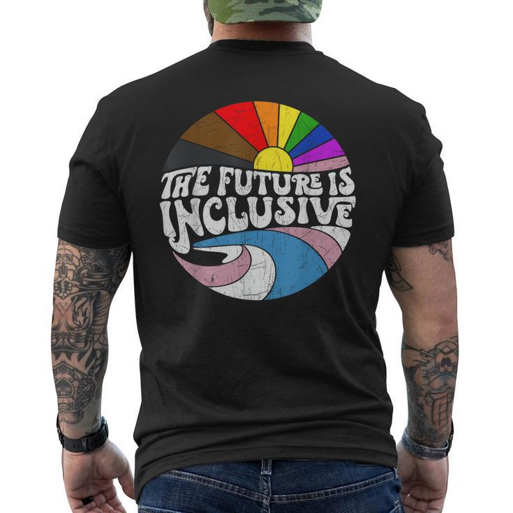 The Future Is Inclusive Lgbt Gay Rights Pride  Mens Back Print T-shirt