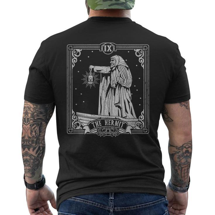 The Hermit Tarot Card Halloween Occult Vintage Tarot Funny Gifts Mens Back Print T-shirt