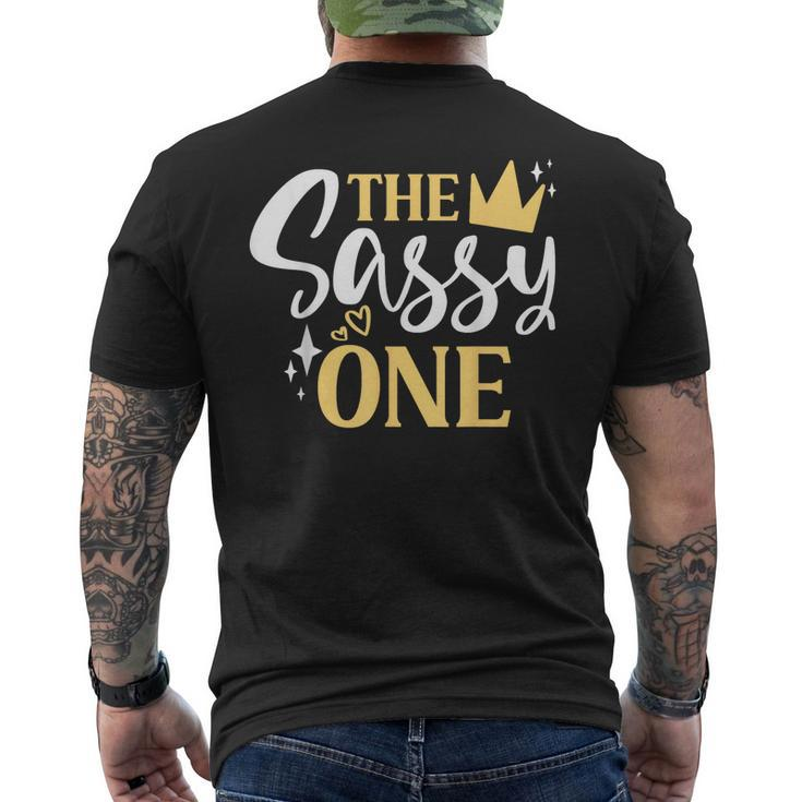The Sassy One 1St Birthday First Girl Birthday Ns Kids  Mens Back Print T-shirt