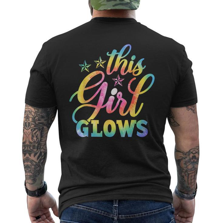 This Girl Glows Design For Kids & Adults Tie Dye 80S Themed  Mens Back Print T-shirt