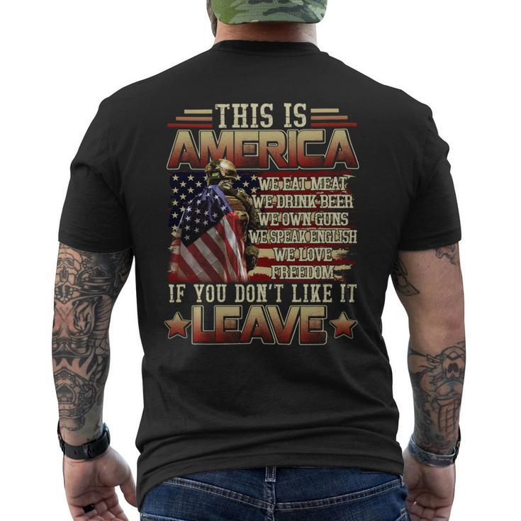 This Is America Mens Back Print T-shirt