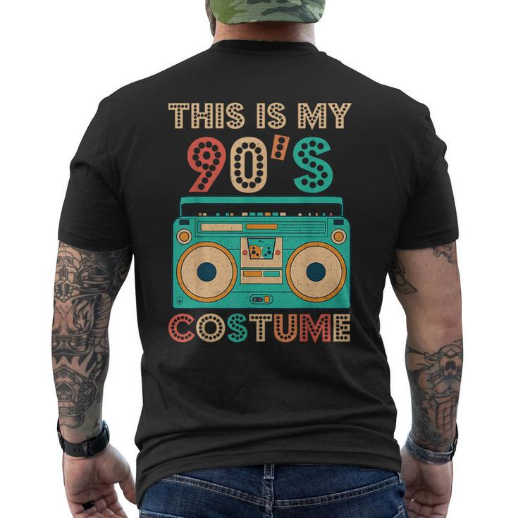 This Is My 90S Costume  1990S Retro Vintage 90S Party  Mens Back Print T-shirt