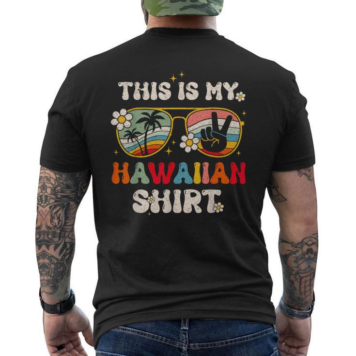 This Is My Hawaiian  Tropical Luau Summer Party Hawaii  Mens Back Print T-shirt