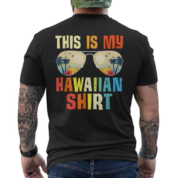 This Is My Hawaiian  Tropical Summer Party Hawaii  Mens Back Print T-shirt