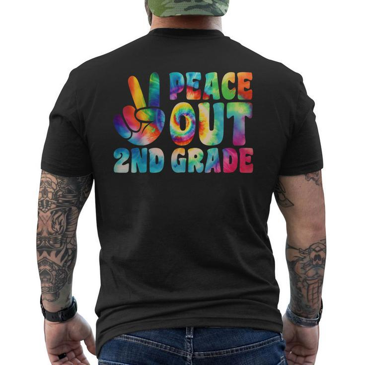 Tie Dye Peace Out Second Grade Cute Last Day Of 2Nd Grade  Mens Back Print T-shirt