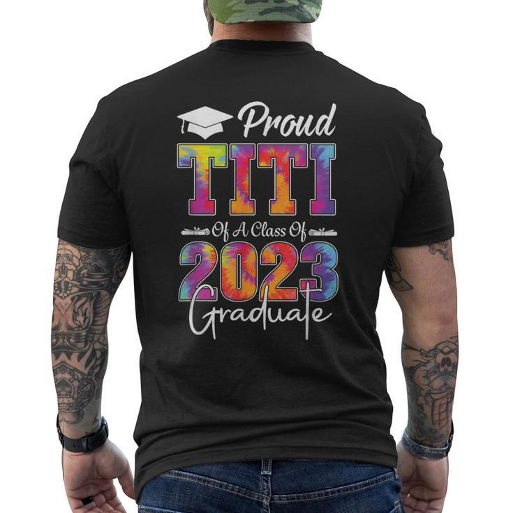 Tie Dye Senior 2023 Proud Titi Of A 2023 Graduate  Mens Back Print T-shirt