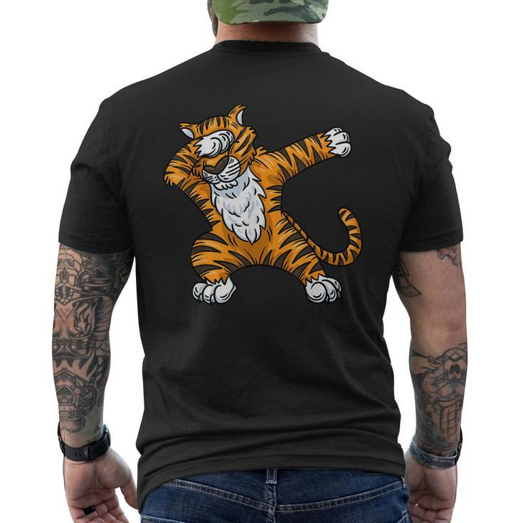 Tiger Dabbing Tiger Animal Tiger Lover Tiger Men's T-shirt Back Print