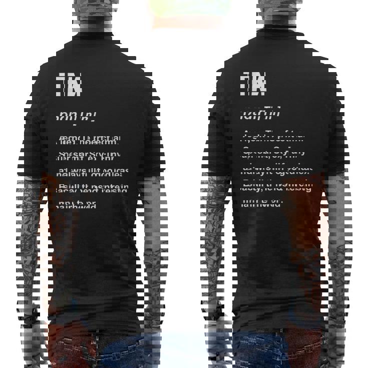 Tim Name Tim Men's Back Print T-shirt