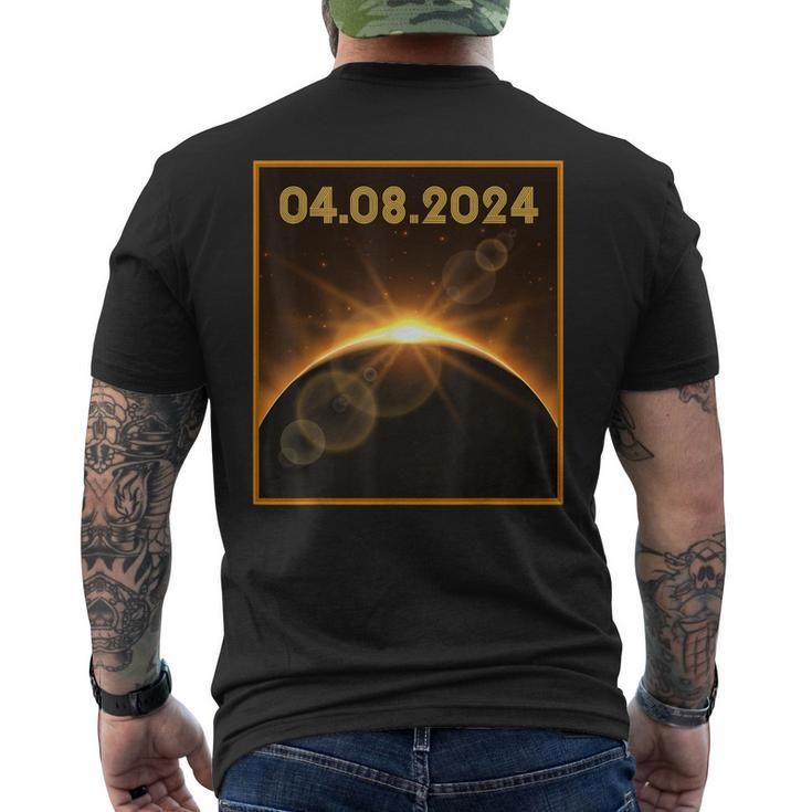 Total Solar Eclipse 2024 Usa Totality April 8 2024 Men's T-shirt Back Print