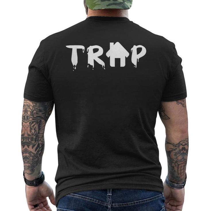 Trap House Edm Rave Festival Costume Outfit Dance Music Men's T-shirt Back Print