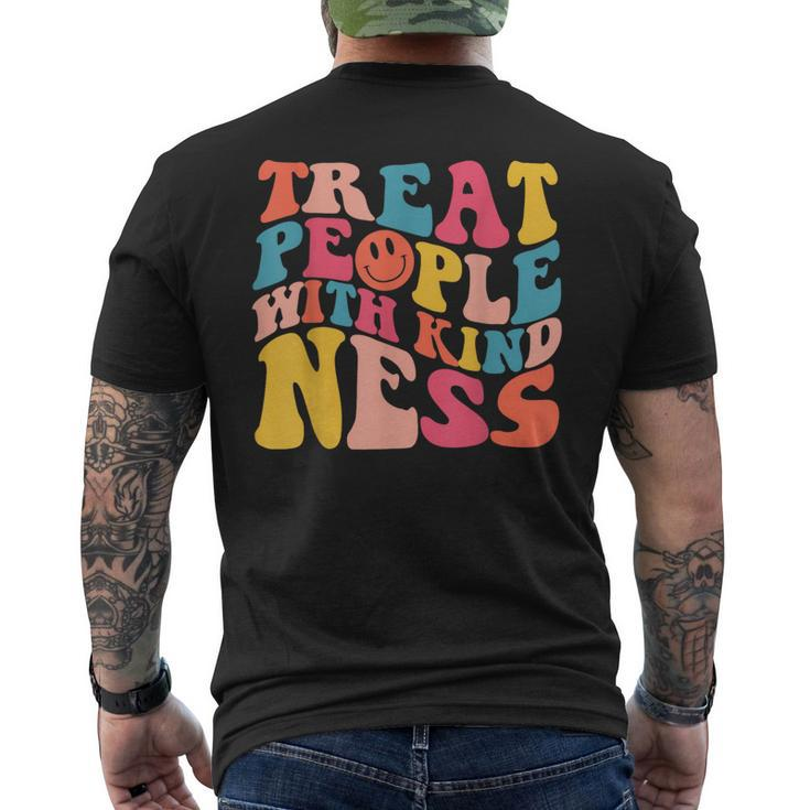 Treat People With Kindness Trendy Preppy  Mens Back Print T-shirt