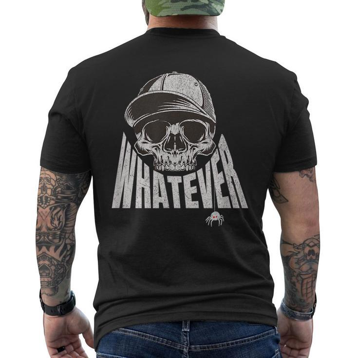 Trending Whatever Skull Embodies Rebelion And Indifference Mens Back Print T-shirt