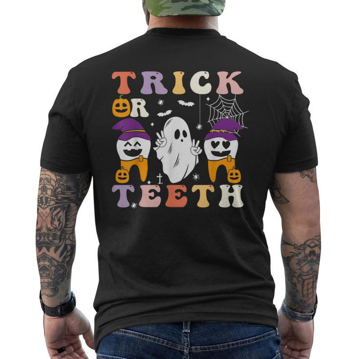 Trick Or Th Halloween Costumes Dental Assistant Dentist Men's T-shirt Back Print