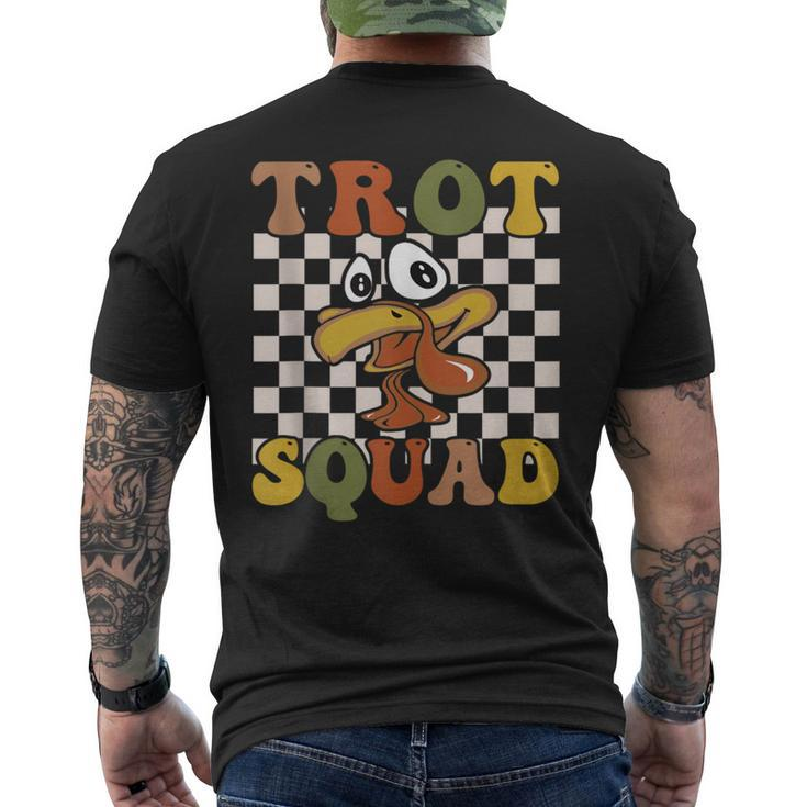 Trot Squad Turkey Trot Matching Thanksgiving 2023 Men's T-shirt Back Print