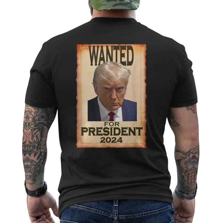 Trump Hot Wanted For President 2024 C Men's T-shirt Back Print