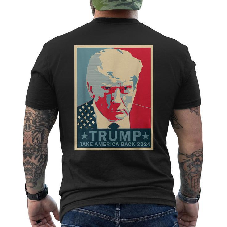 Trump Shot Take America Back 2024 Men's T-shirt Back Print