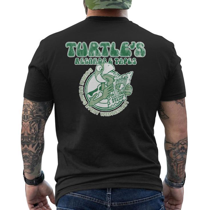 Turtles Records And Tapes Men's T-shirt Back Print
