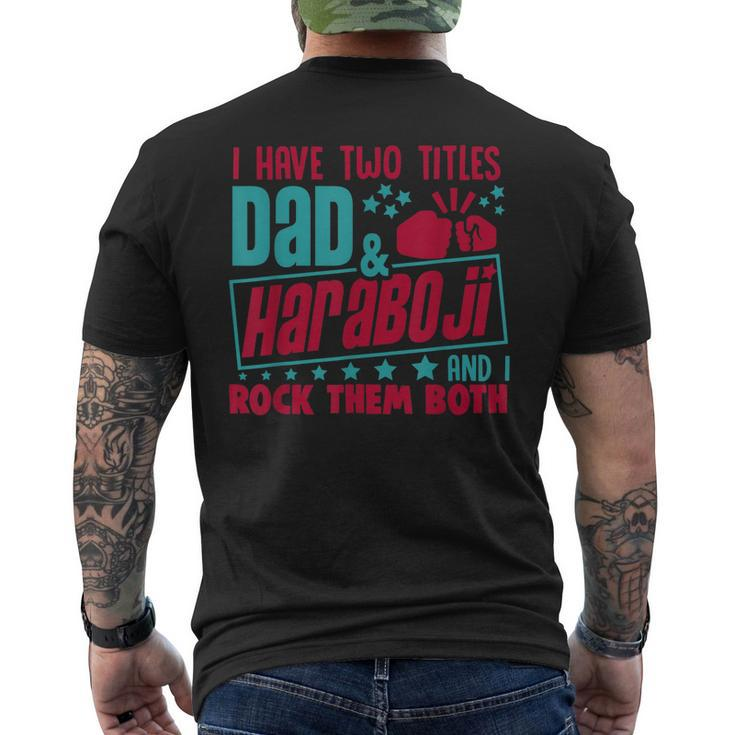I Have Two Title Dad And Haraboji & I Rock Korean Grandpa Men's Back Print T-shirt