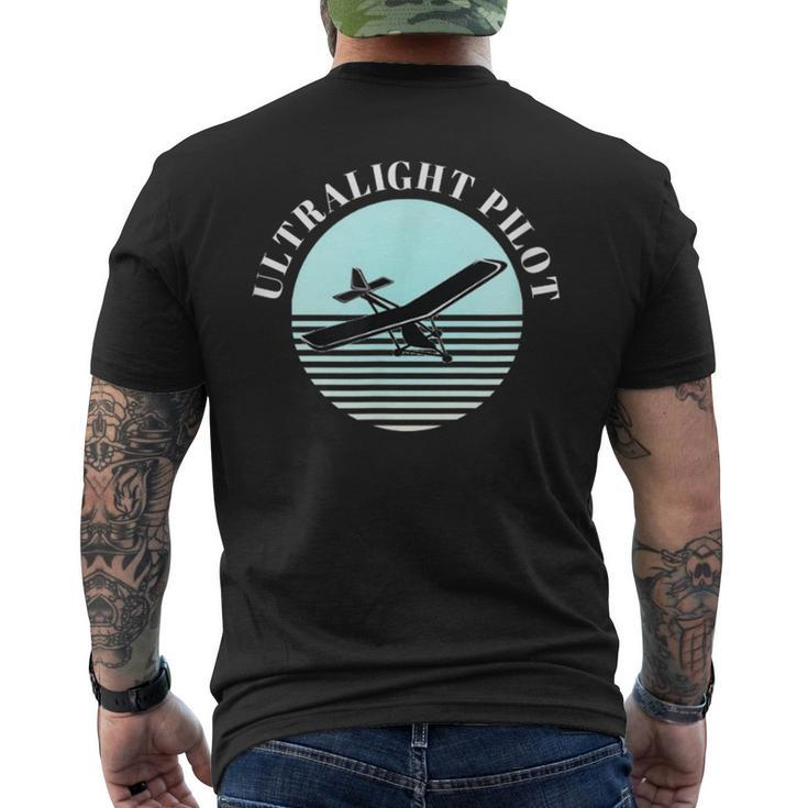 Ultralight Pilot Flying Men's T-shirt Back Print