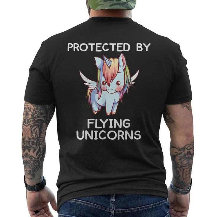 Unicorn Halloween Dont Make Me Get My Flying Monkeys Witch  Mens Back Print T-shirt