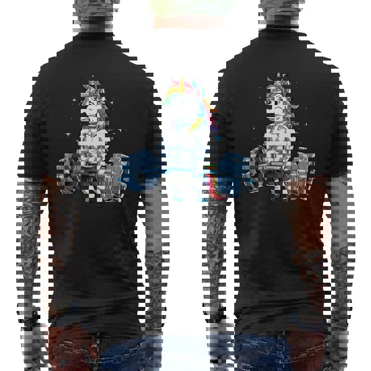 Unicorn Weightlifting - Mens Standard Mens Back Print T-shirt